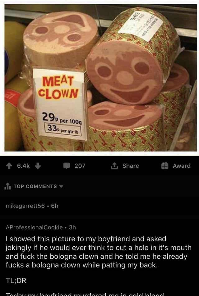 Oof that's a dirty clown