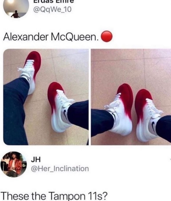 The Hemoglobin kickers Air maxi pads