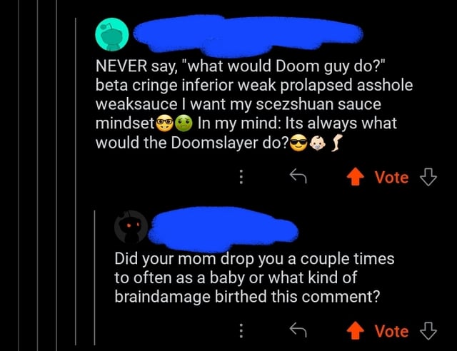 in a post in the DooM subreddit.