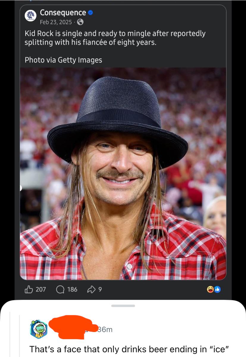 That’s a face that only drinks beer ending in “ice”