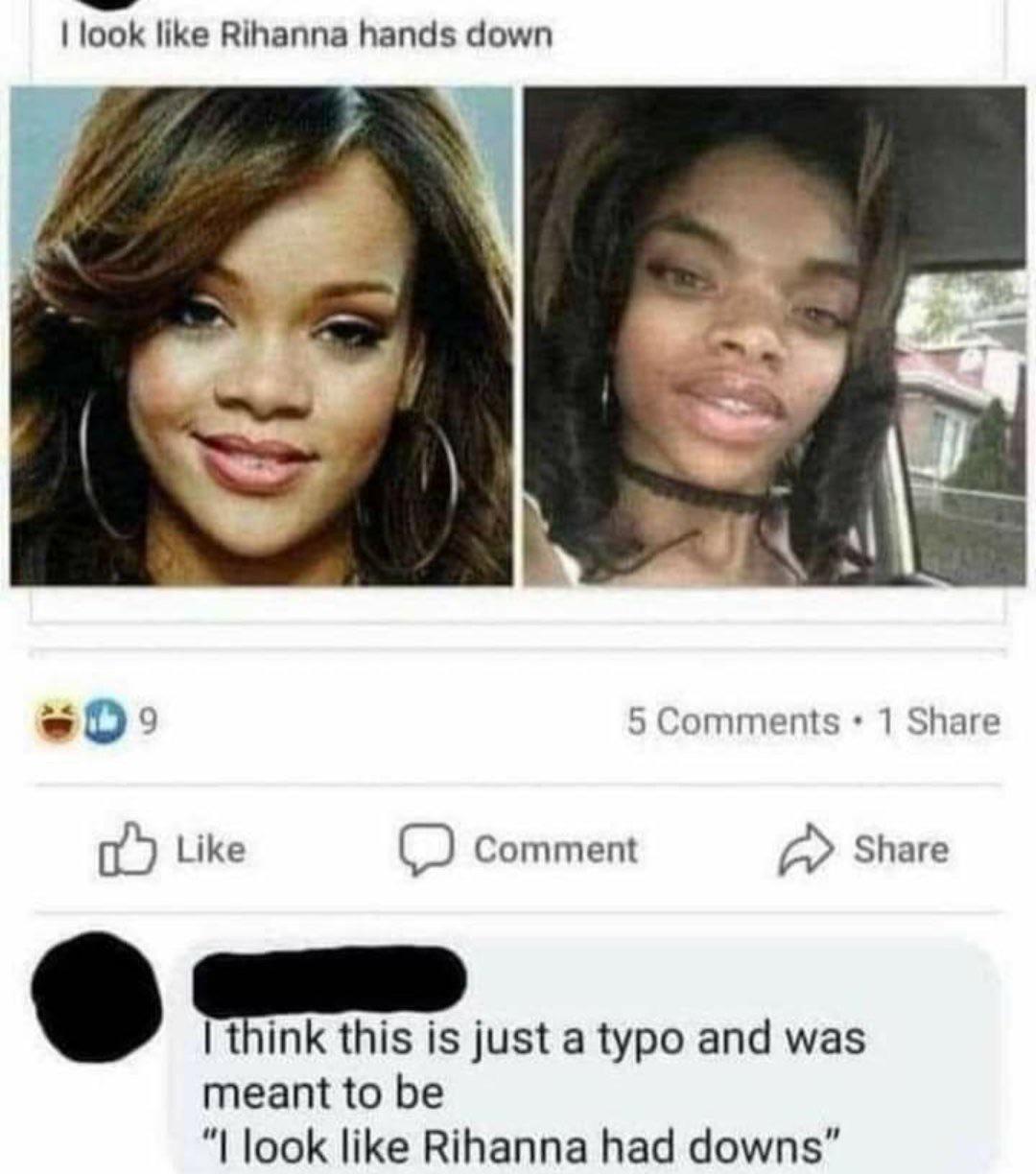 Why she posted two pics of Rihanna ?