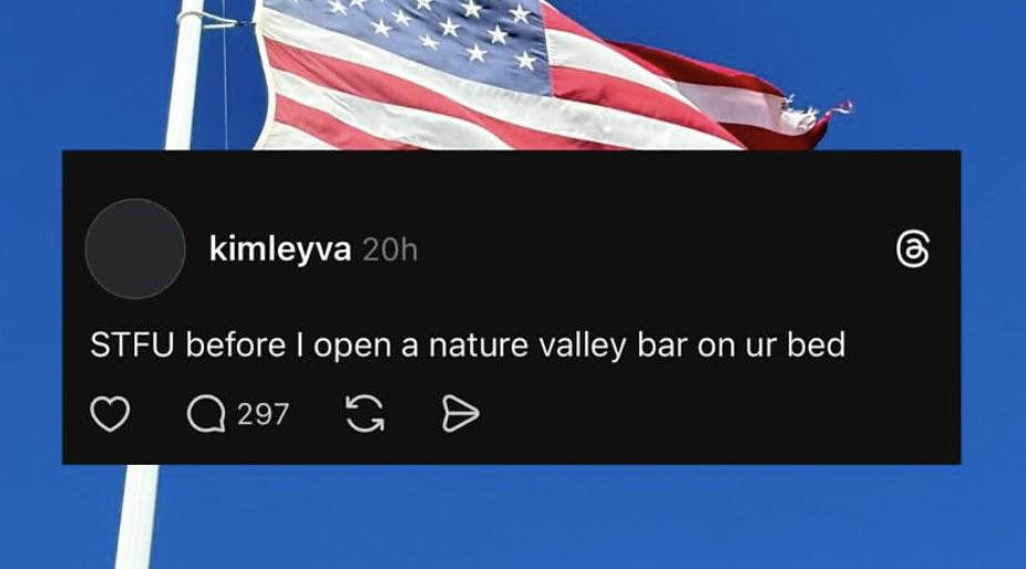 Crumbs in every crevice.