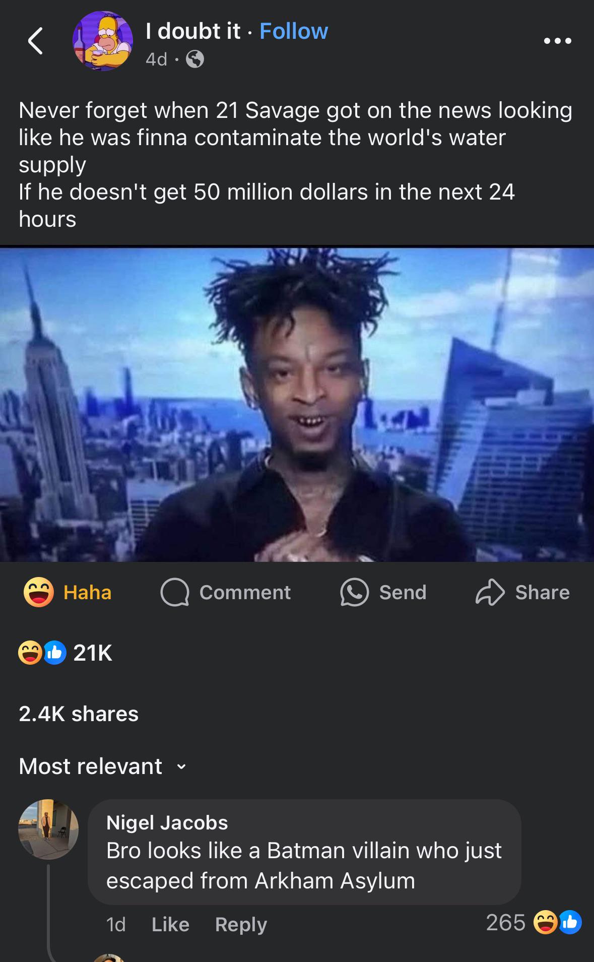 Never Forget 21 Savage’s TV Appearance