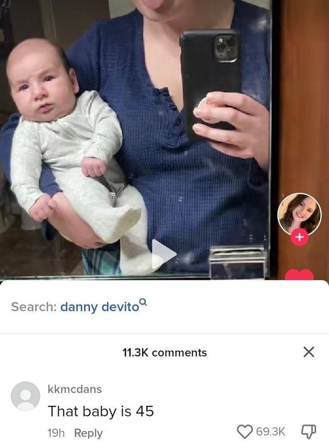 That baby is 45. 😂😂