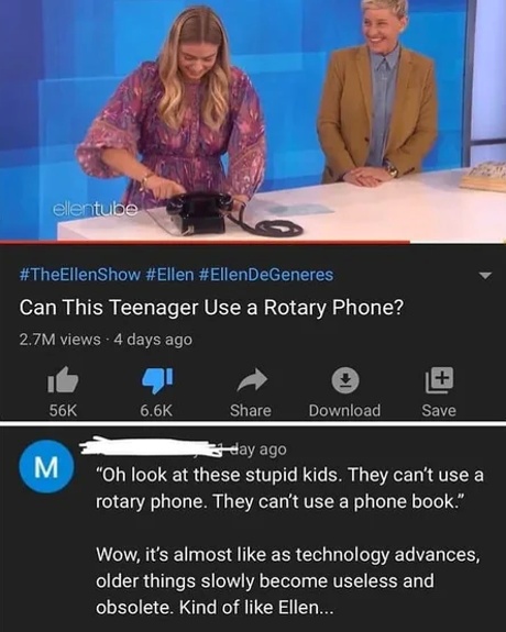 Ellen is obsolete