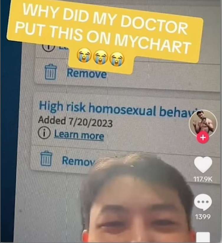 A high risk homosexual behavior with valid diagnosis 🤷🏻‍♂️