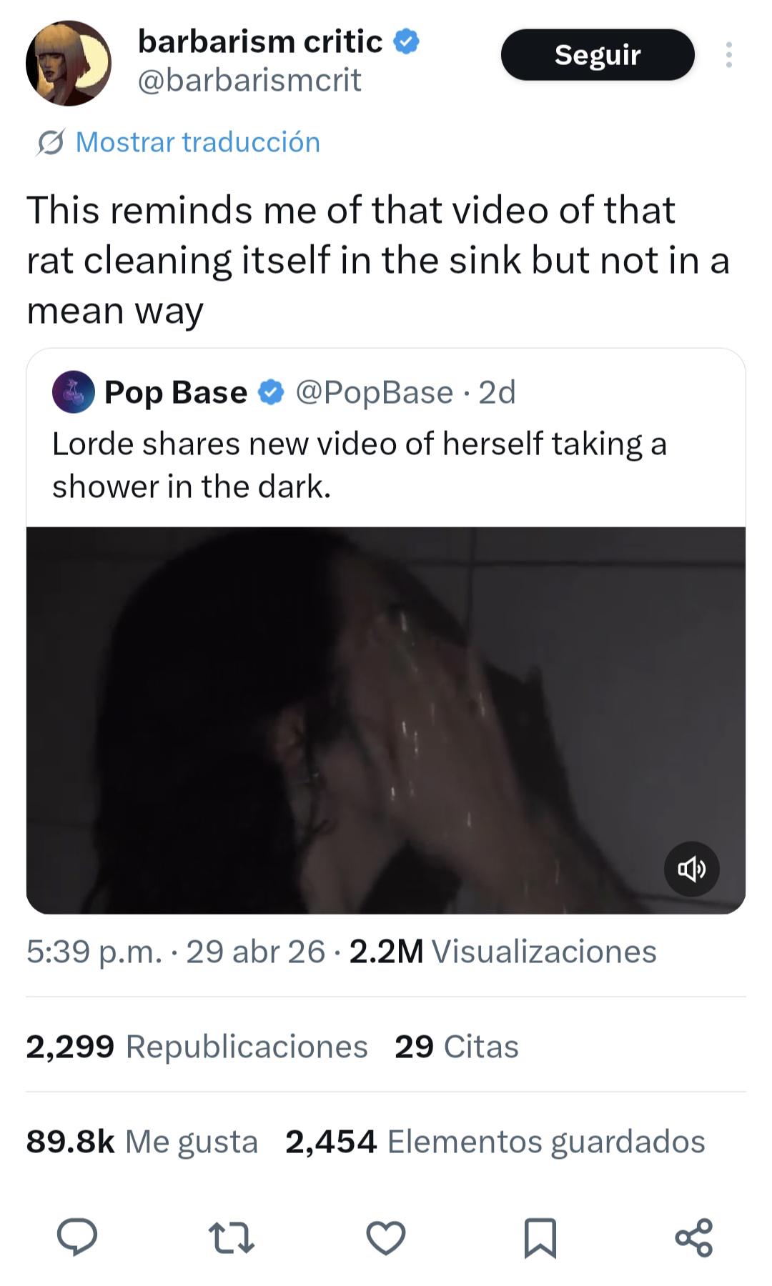 Rat Bath video