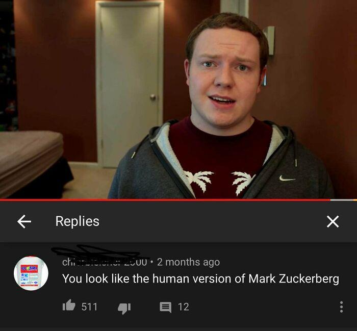 Human version of Mark Zukerberg