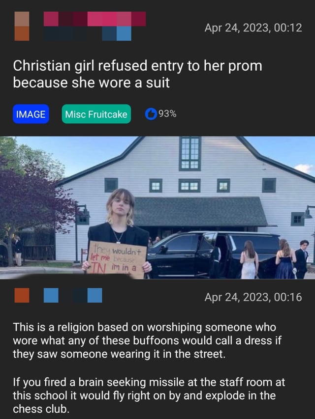 Jesus was famously very outspoken about prom dress codes