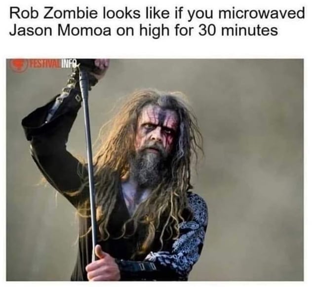 Founded a roasted Rob Zombie on facebook