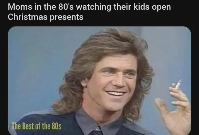 A blast from the past! This 80s Christmas scene is pure nostalgia