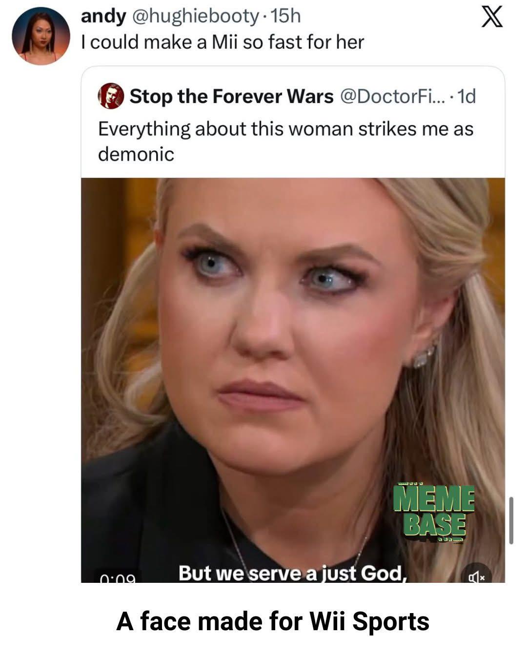 She’s like Medusa only her gaze gives you diarrhea.