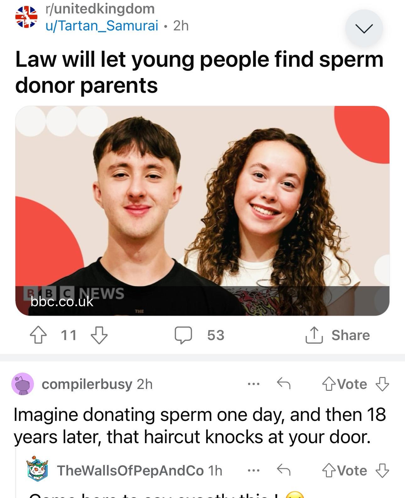 All that's gunna do is drastically reduce the number of sperm donors