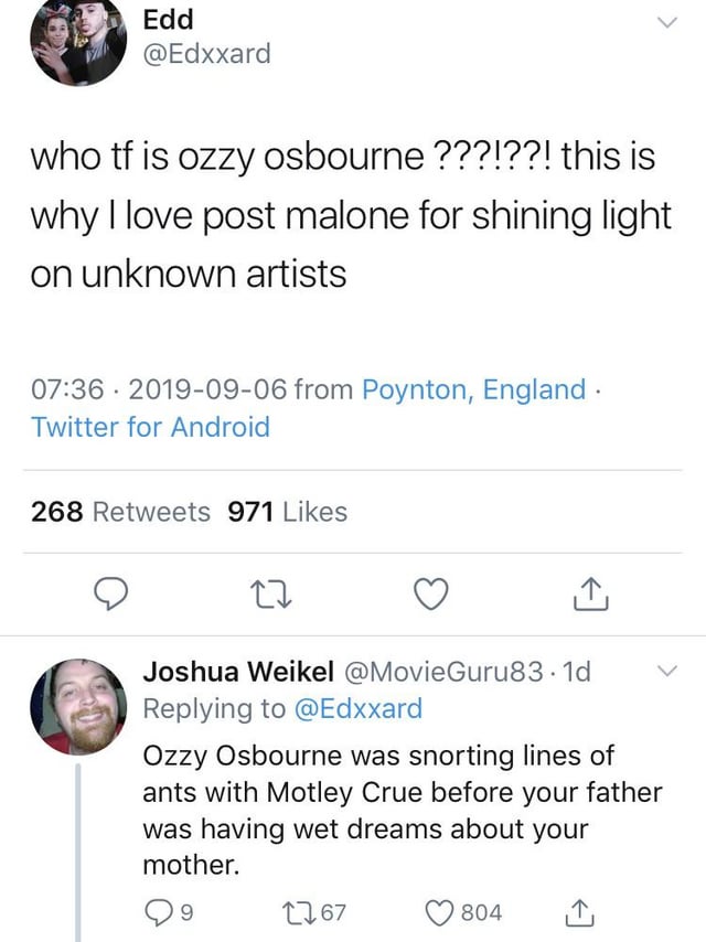 Who tf is Ozzy Osbourne???