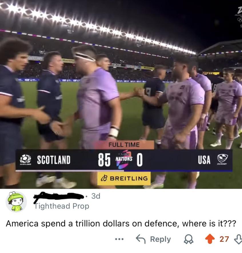 A pretty unique insult found on the match thread for the recent USA - Scotland game