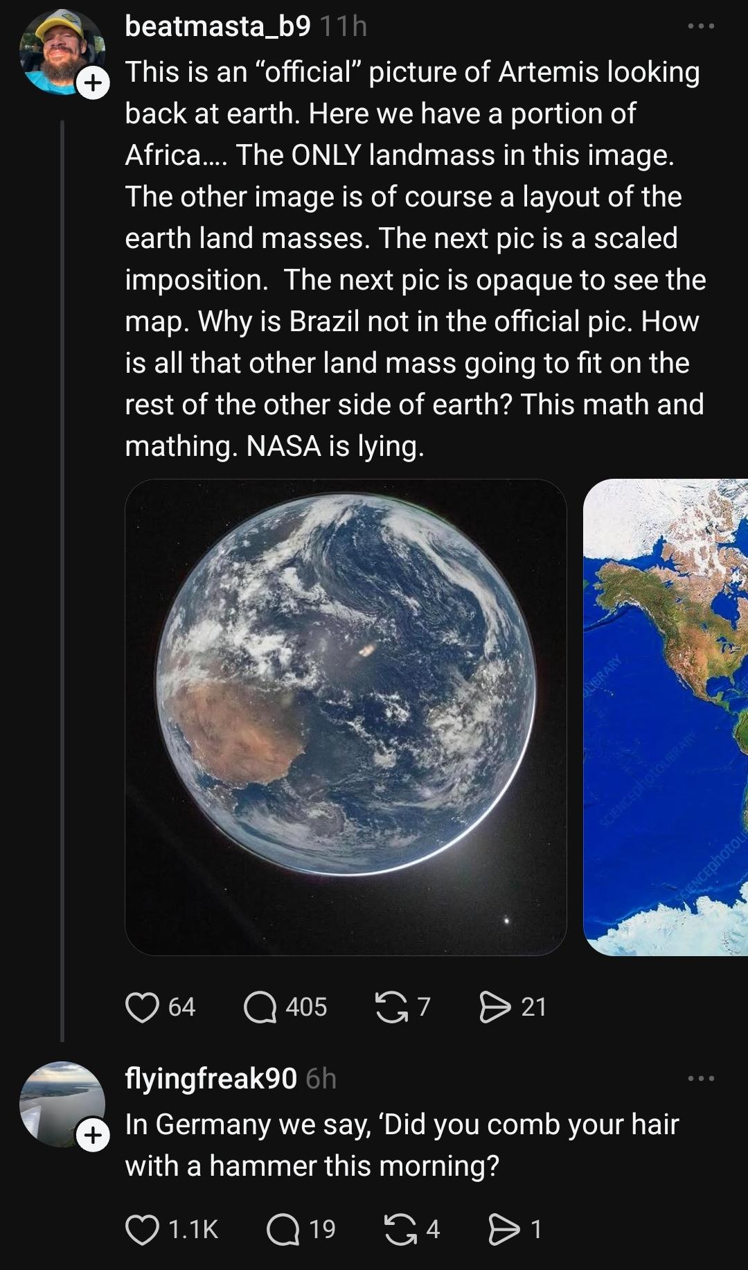 Did you comb your hair with a hammer this morning?