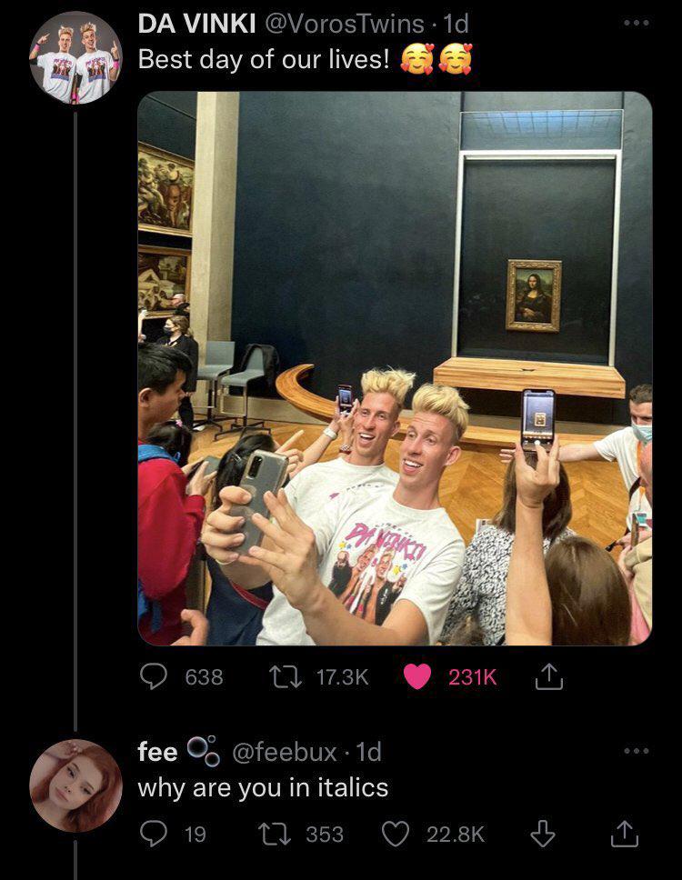 Italicized without consent