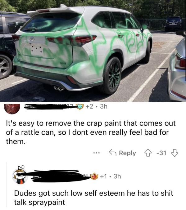 Spray paint doesn’t deserve this