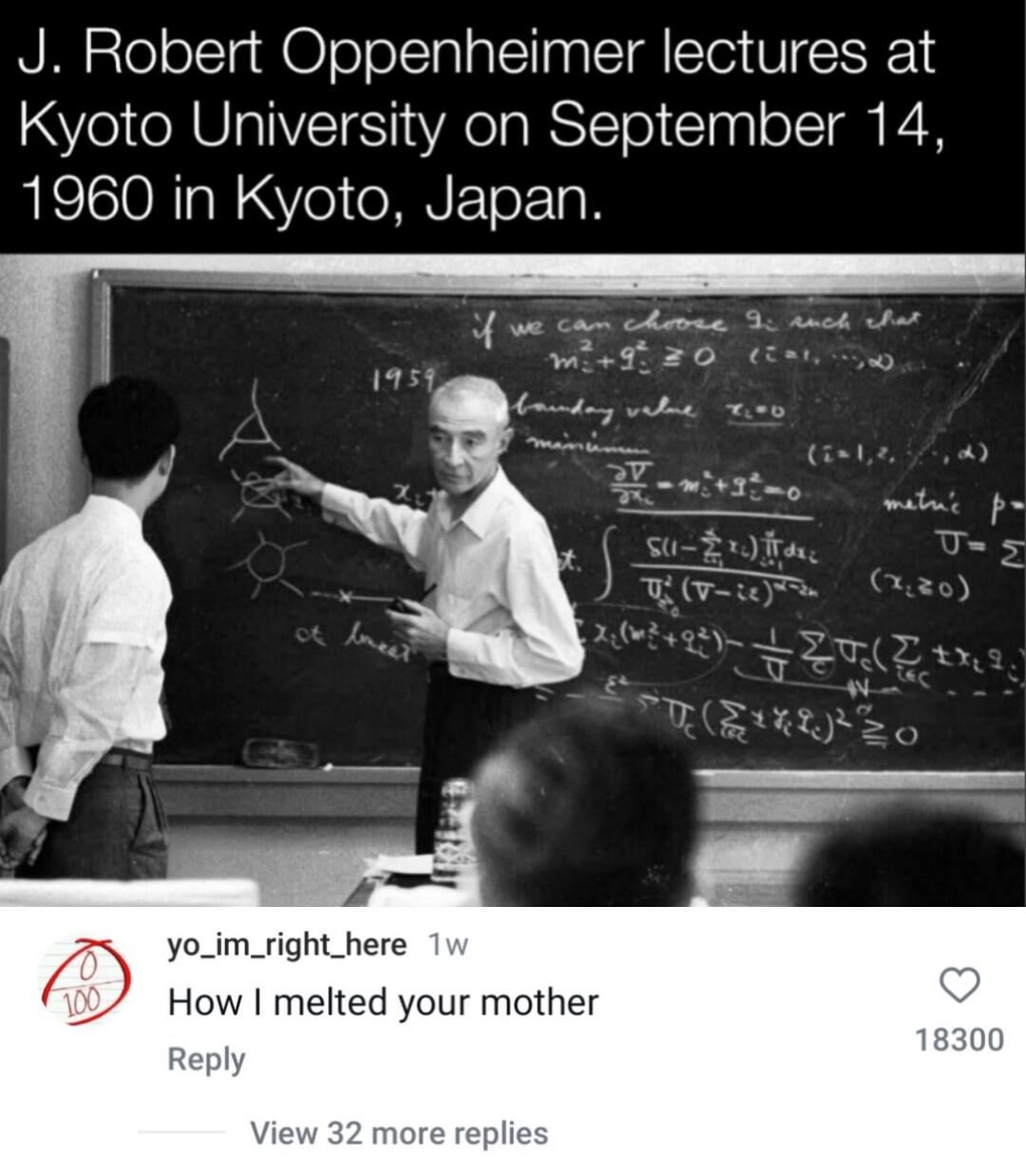 Wonder how the atmosphere of that classroom was?