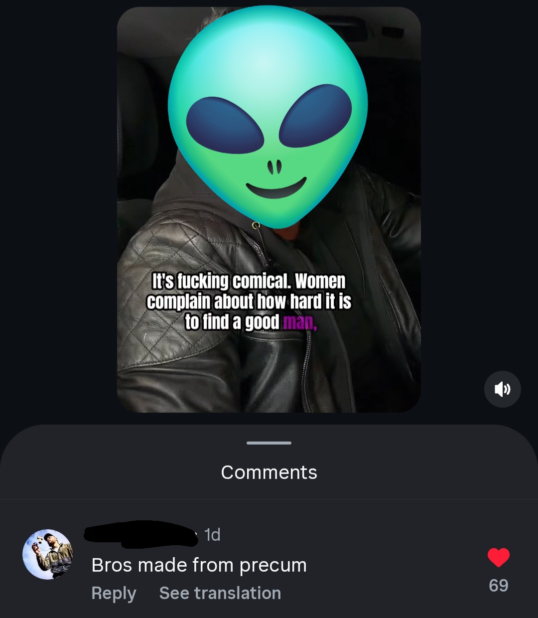 Guy was ranting that he needs a girlfriend.