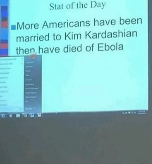 actual slide from someone's presentation