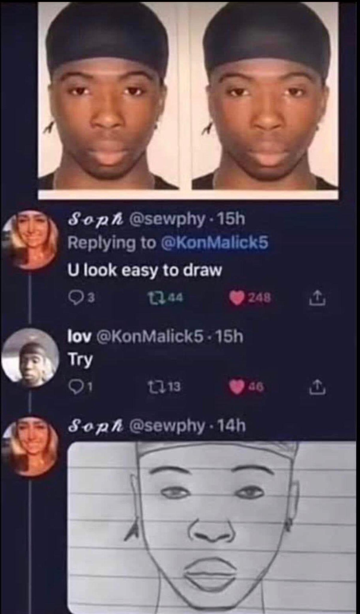 She took one hour to draw so...