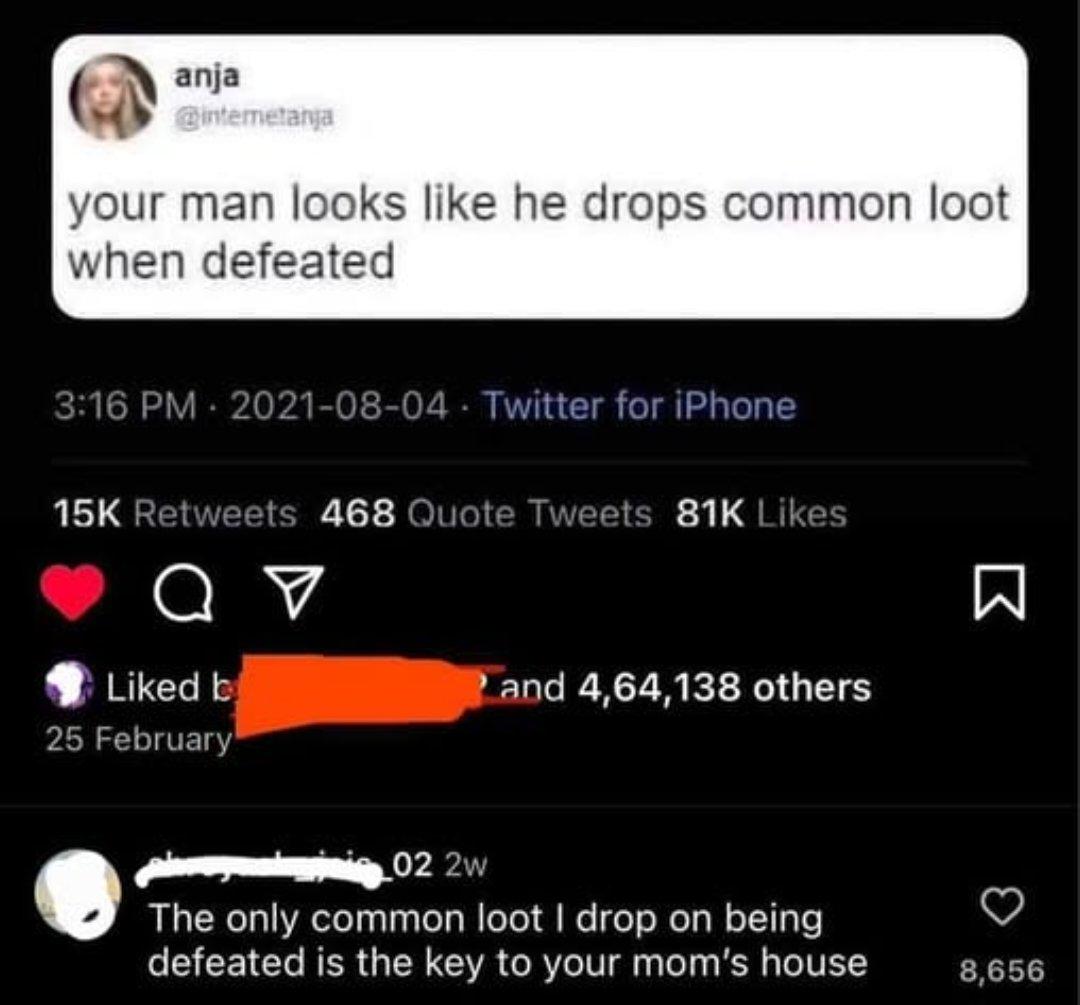 New rare insult dropped