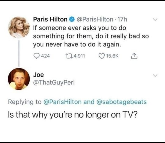 Joe did her dirty