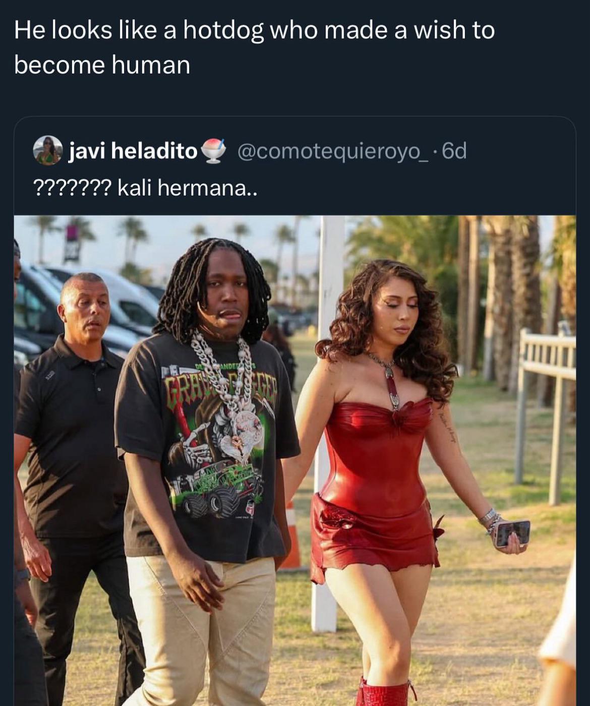 This man has not known peace since this photo was posted but I giggle nonetheless