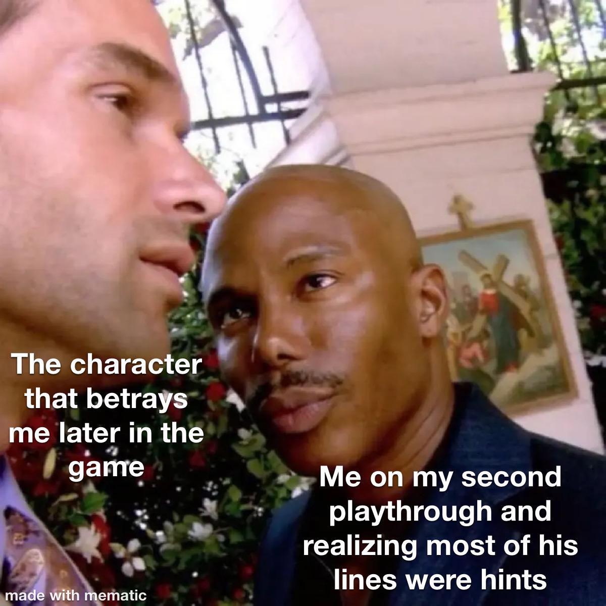 Can I shoot him now before he hurts my favorite character