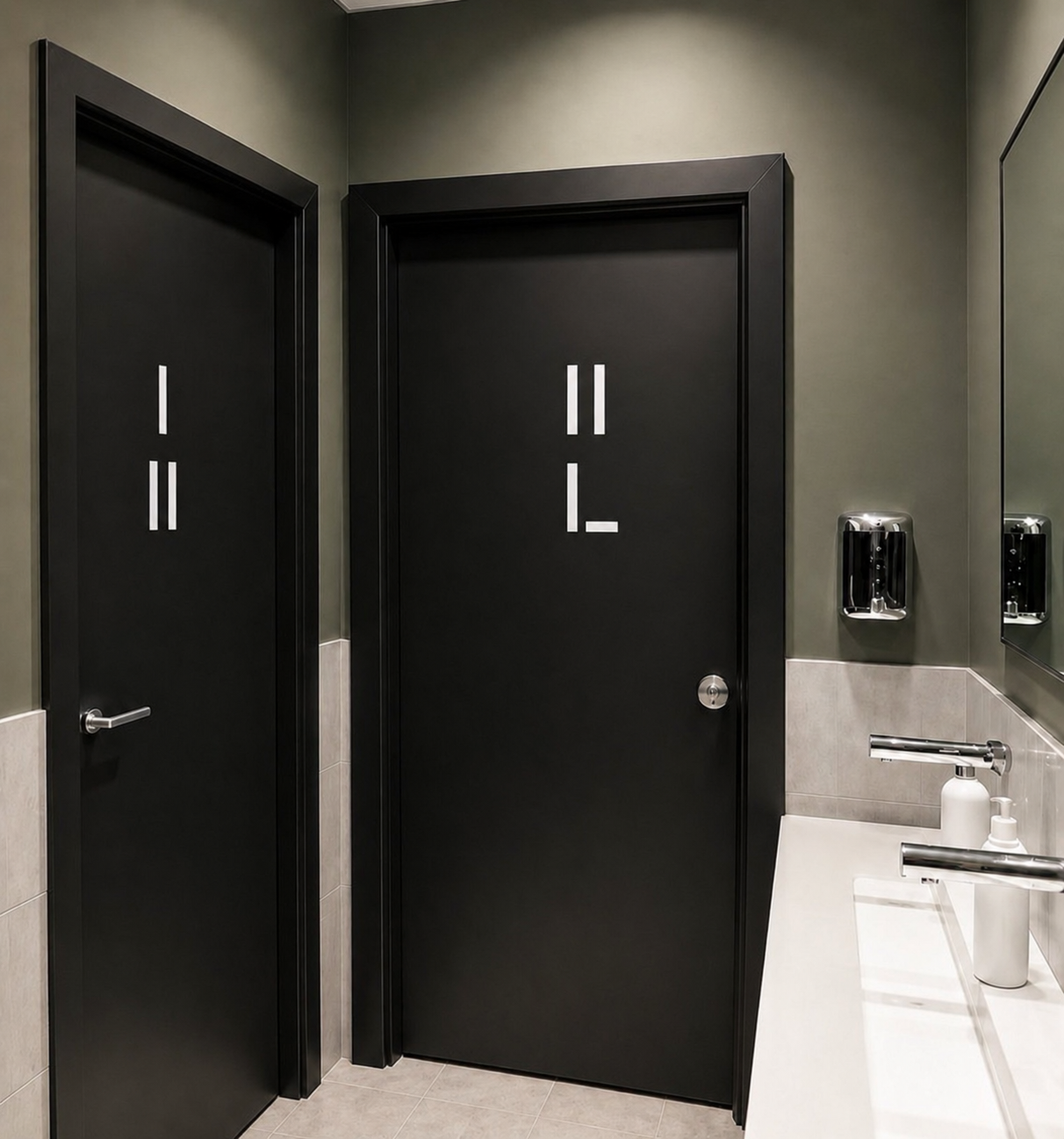 pov you're trying to understand what's the men's toilet