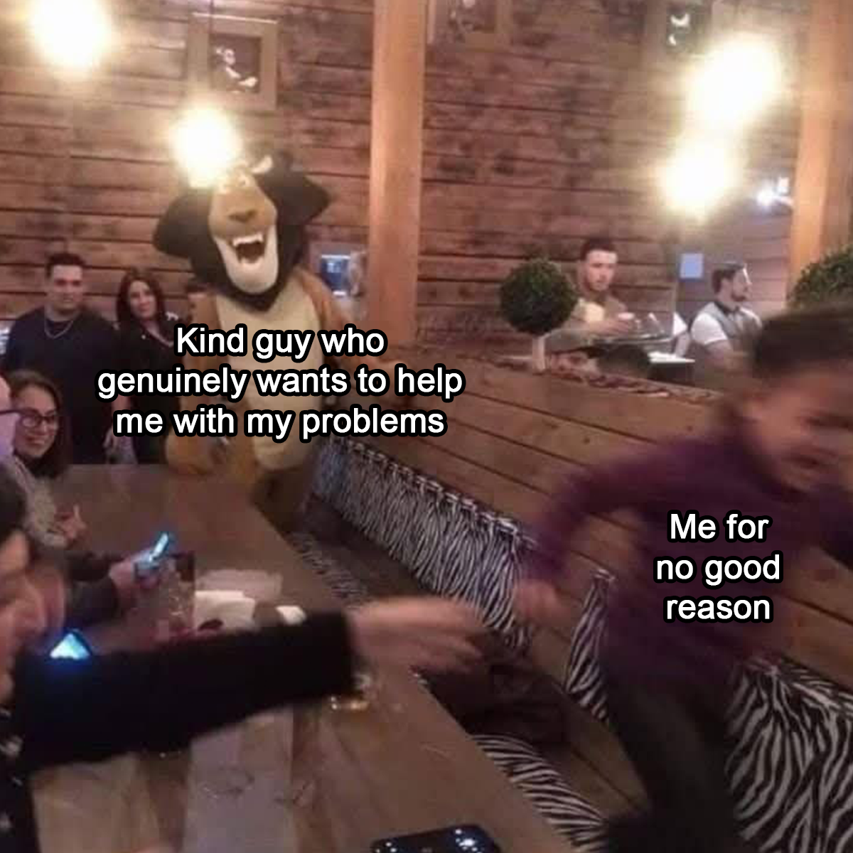 I just don't trust people anymore