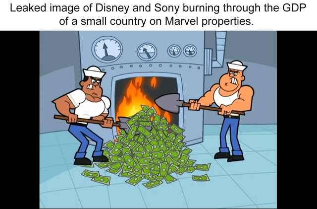 $250M Guardians, $250M Black Panther, $270M Captain Marvel, $220M Secret Invasion; $315M Spider-Man 2, $315M Wolverine, $385M Spider-Man 3.