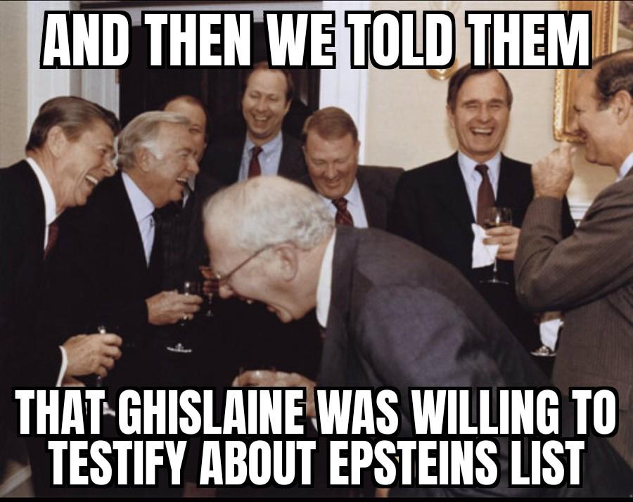 I was so sad to hear about Ghislaine's untimely demise next week