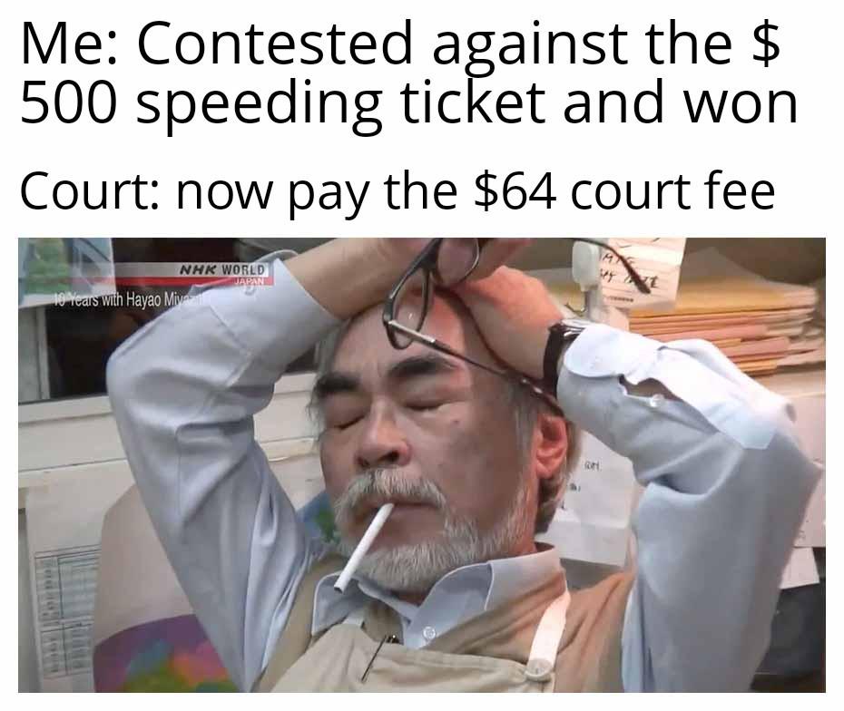 Speeding Found Not Guilty. Appearing at Court, GUILTY.