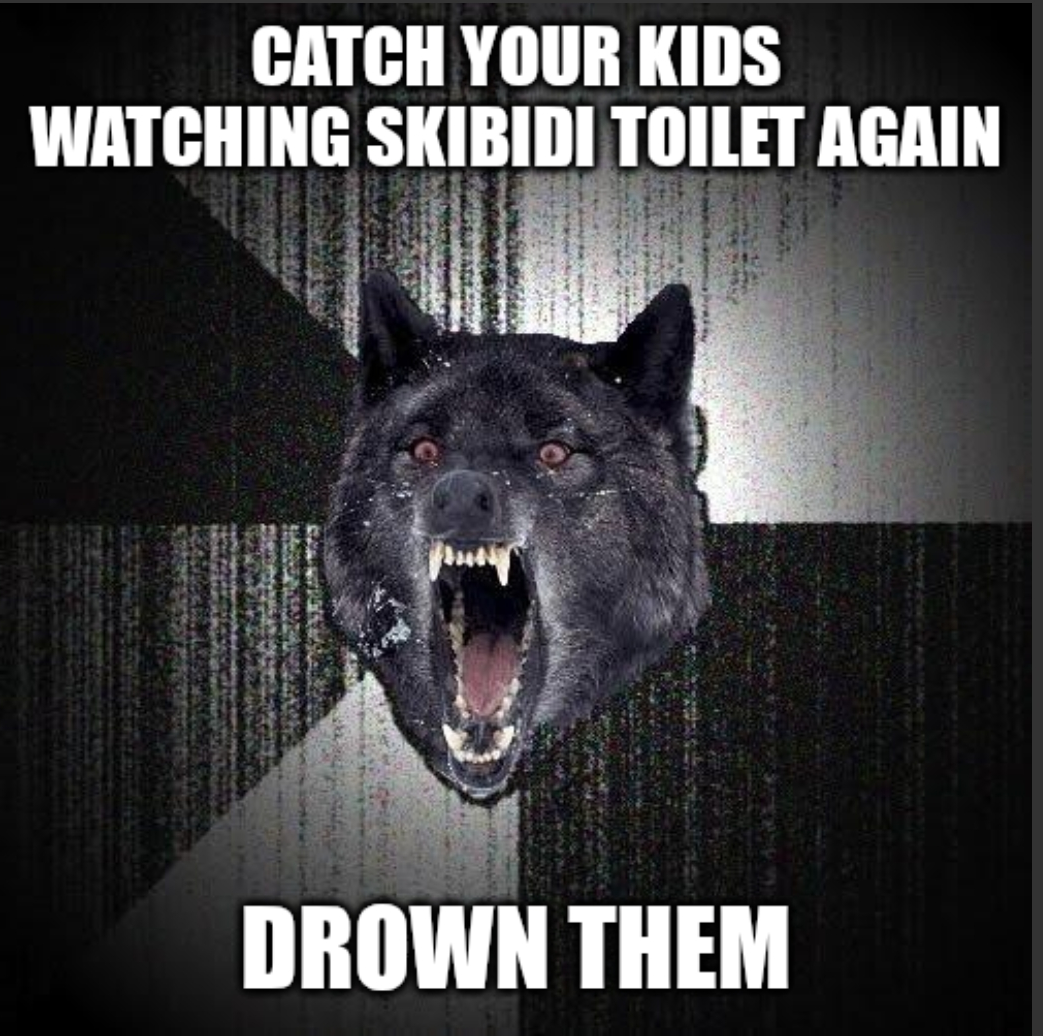In the toilet, preferably