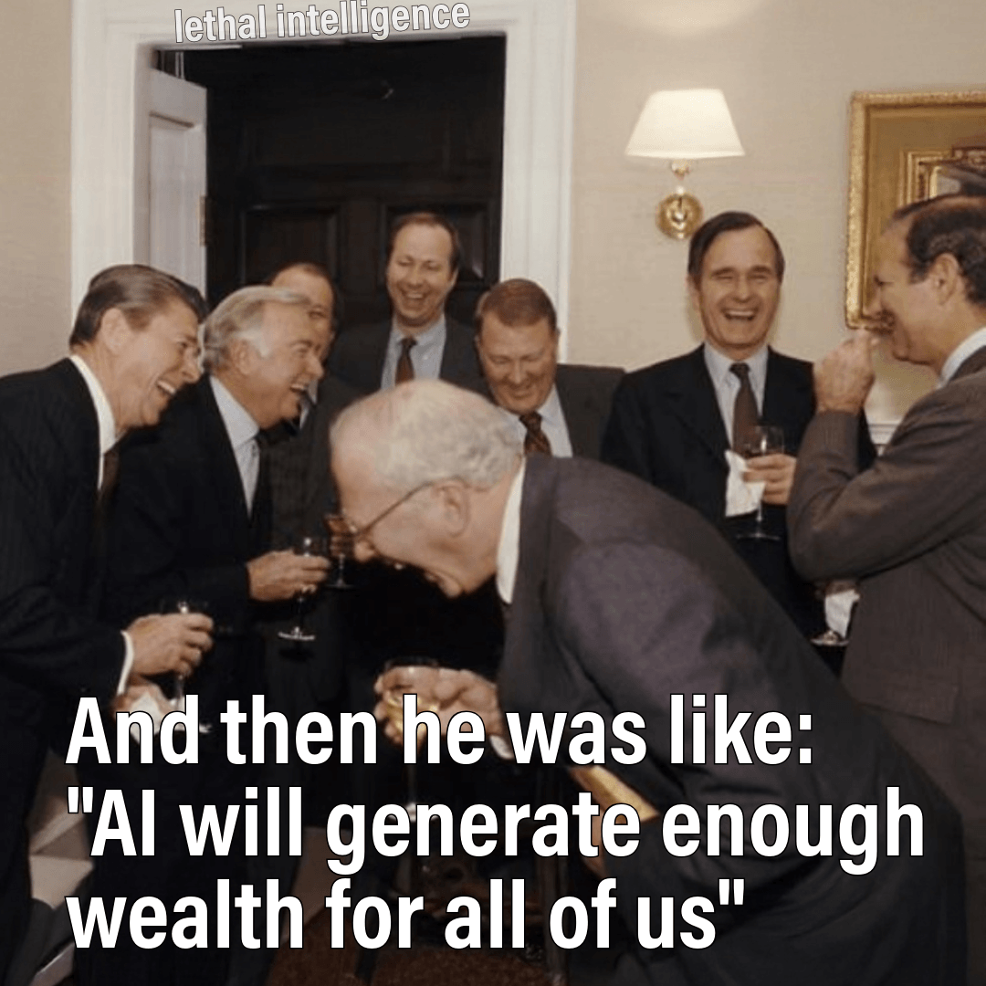 You can count on the rich tech oligarchs to share their wealth, just like the rich have always done.