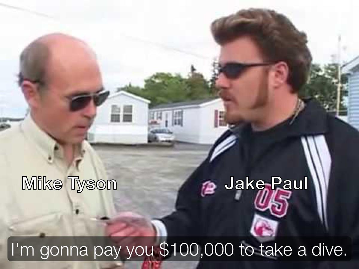 The only way Jake Paul wins the fight.