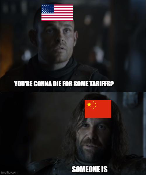 Chickens > tariffs