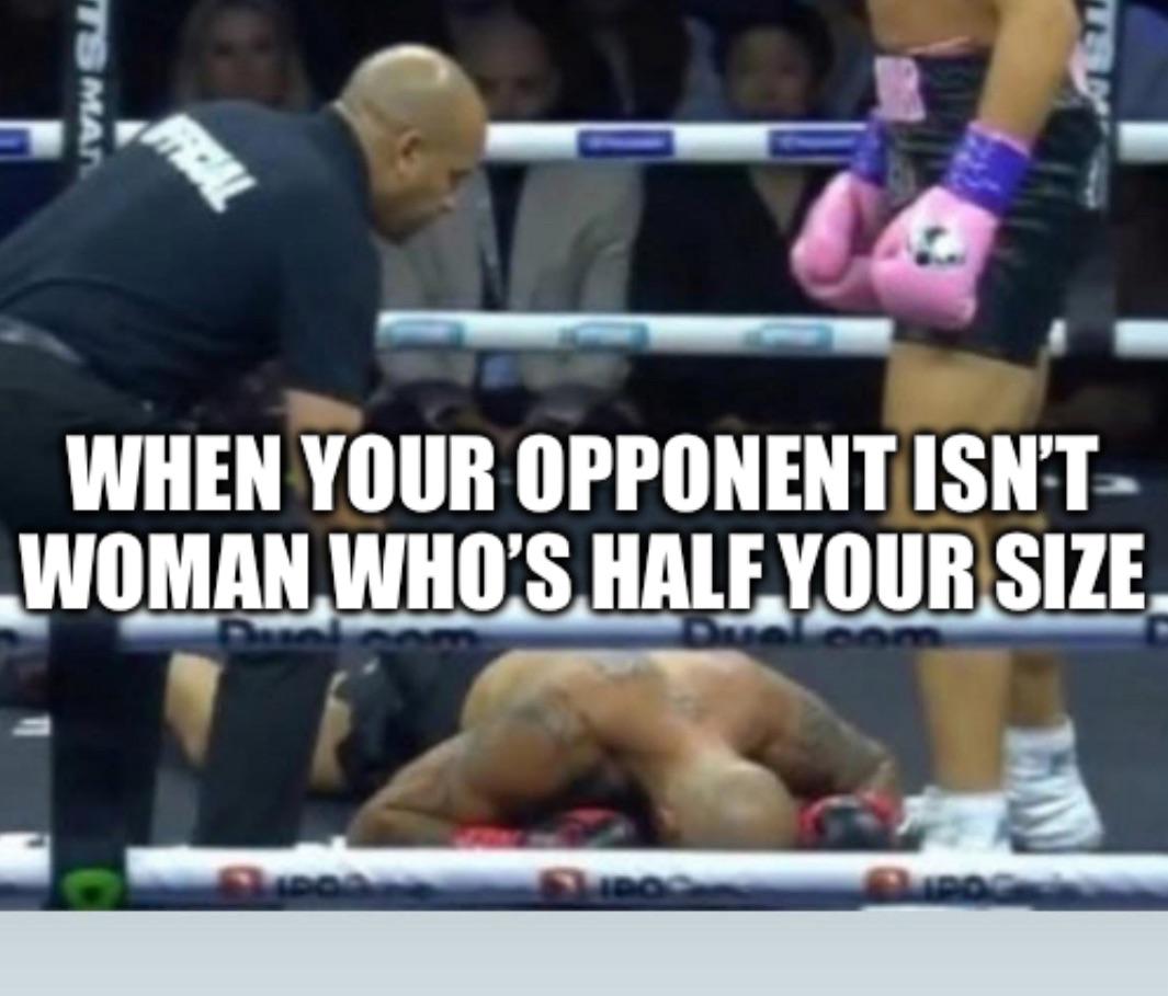 Performative masculinity collapses on contact…