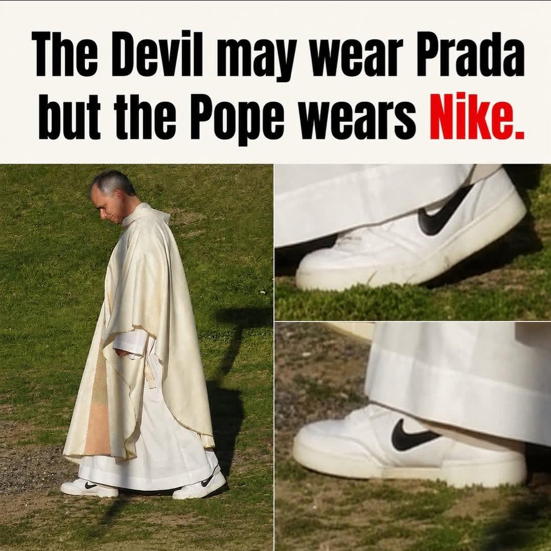 Pope with nike