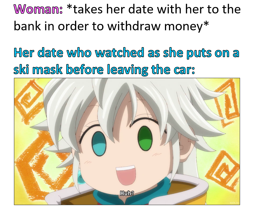 "Here, put this on and take this gun."