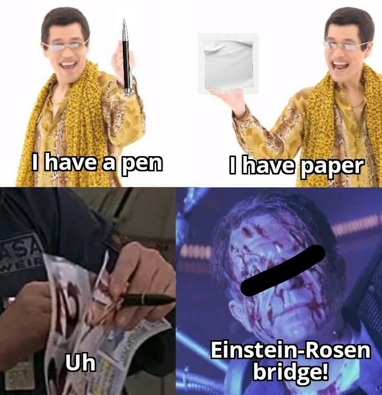 Pen Pineapple Einstein-Rosen bridge