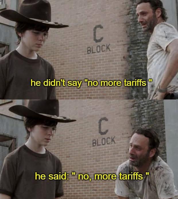 More tariffs on penguine