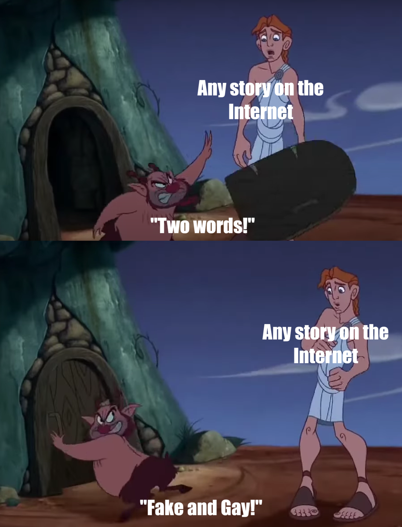 Don't believe it, no matter how convincing or sad