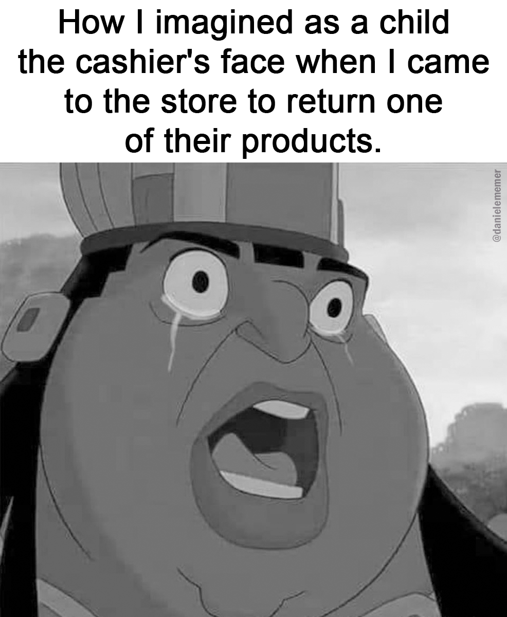 I don't wanna make the cashier sad :(