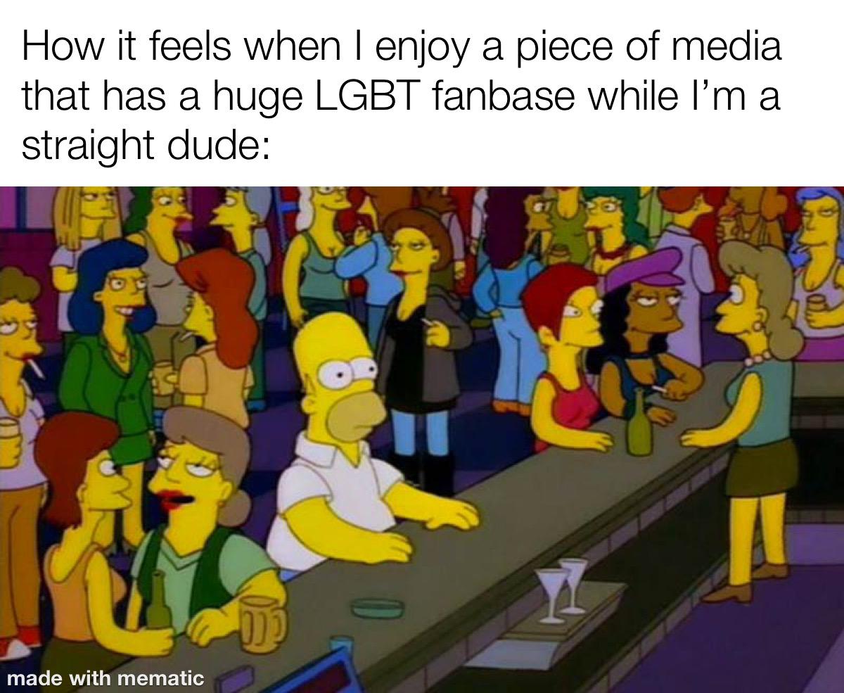 Lot of gay shipping for characters that are canonically straight and hate each other and a lot of anger when they don’t get together at the end.