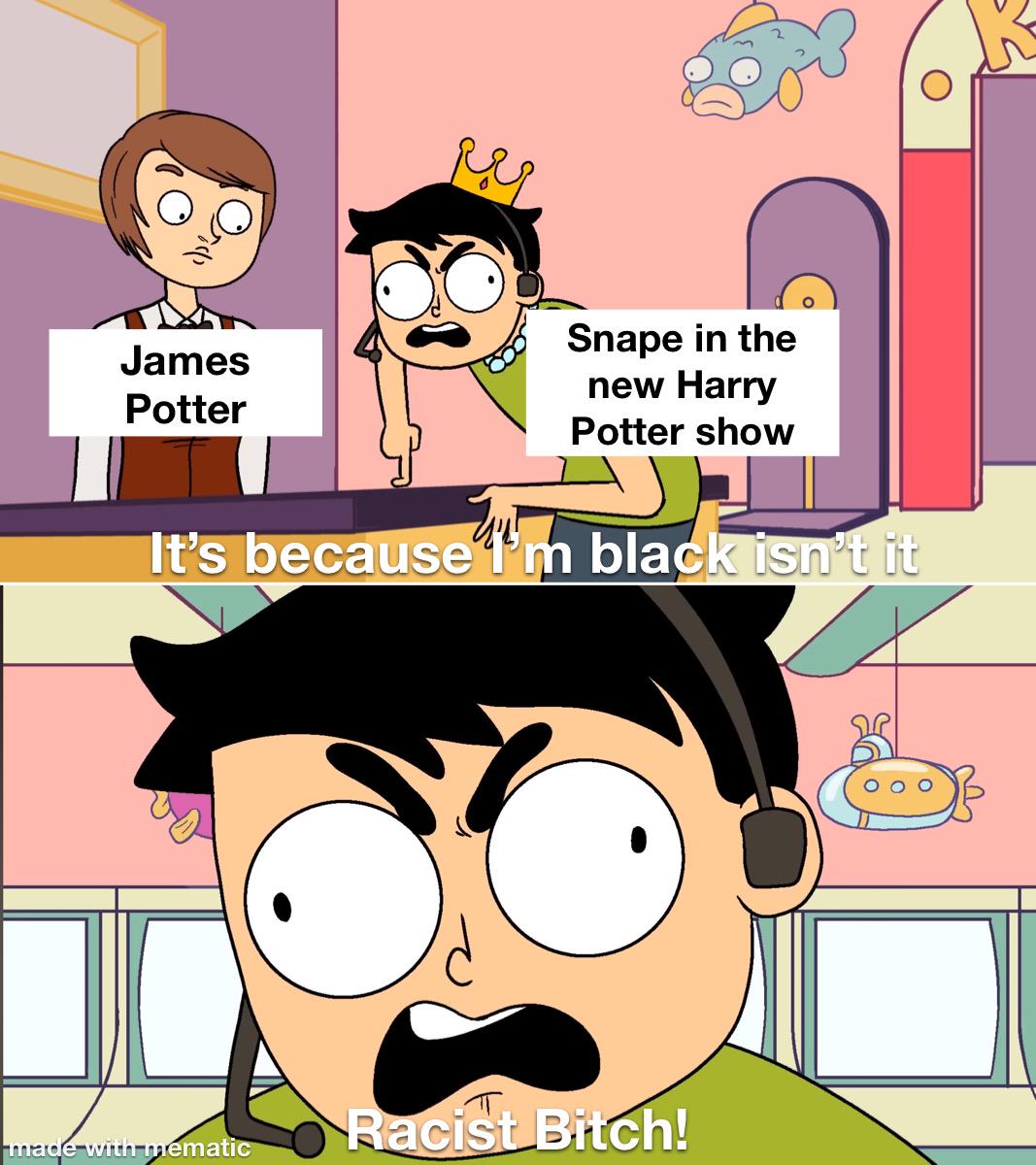 A teacher with dreads would look like they would know how to have fun with his students and be the cool teacher that doesn’t give out homework. Which is the opposite of Snape.