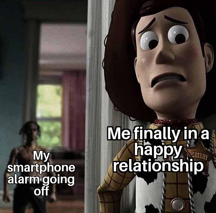 "I love you too" *random iphone noises*