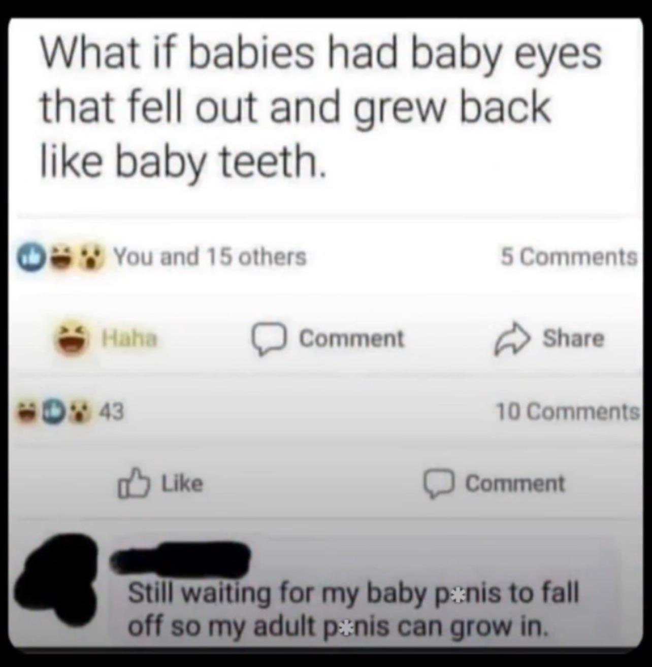 Regenerating penis?! 🤣